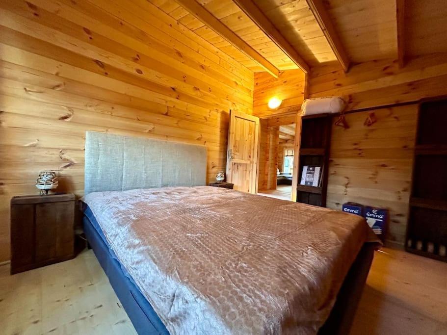 Chalet Bois Jacuzzi Bessan Exterior foto